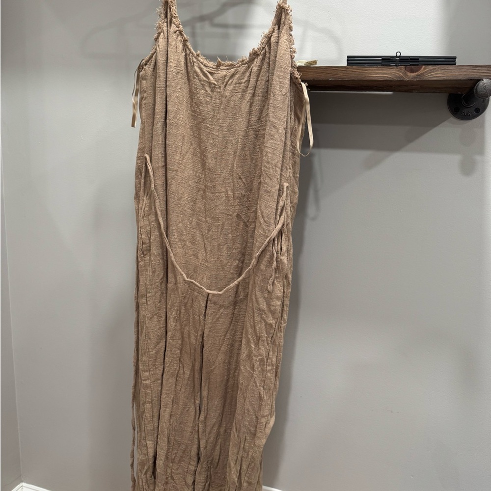 Bohemian Tan Jumpsuit